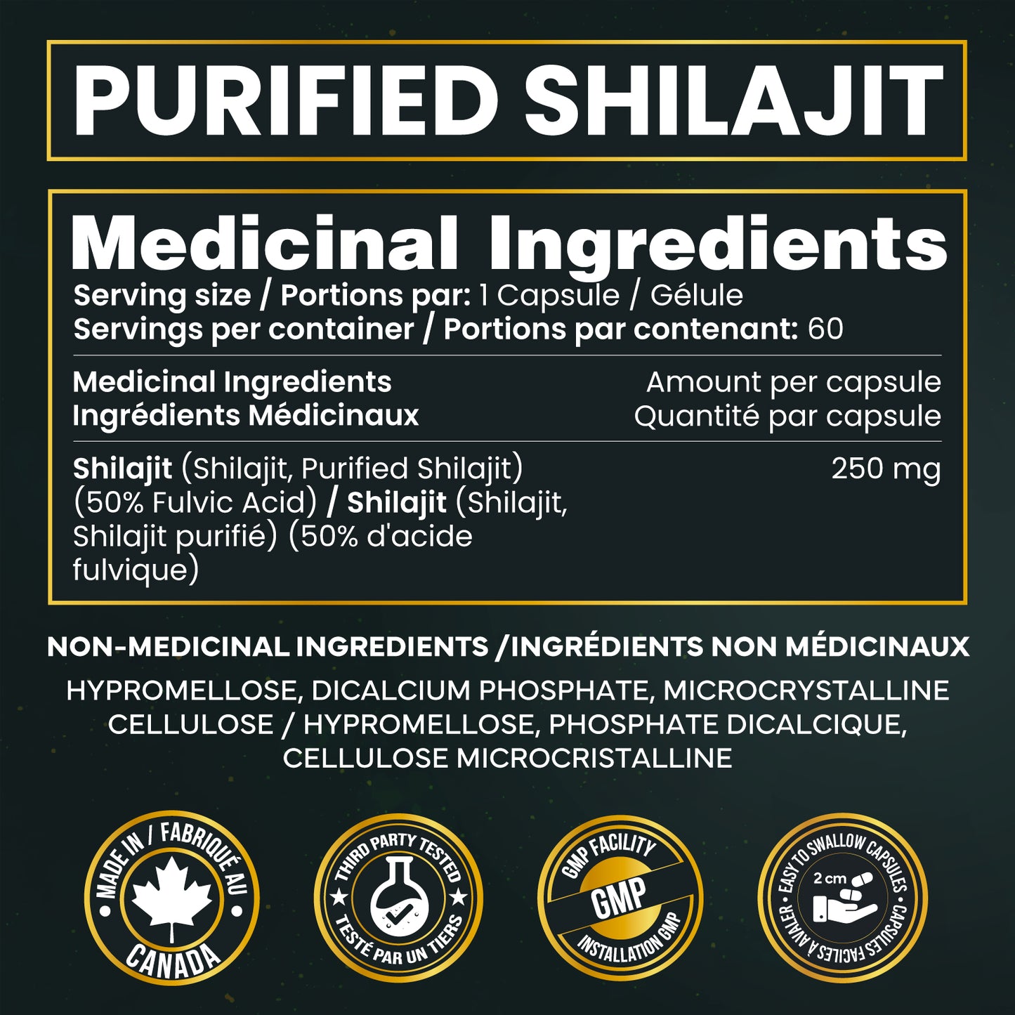 Purified Shilajit 60 Capsules
