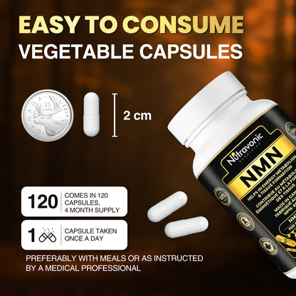 Nutravonic Nutrition Premium NMN, 120 Capsules