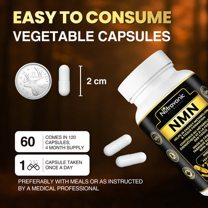 Nutravonic Nutrition Premium NMN, 60 Capsules