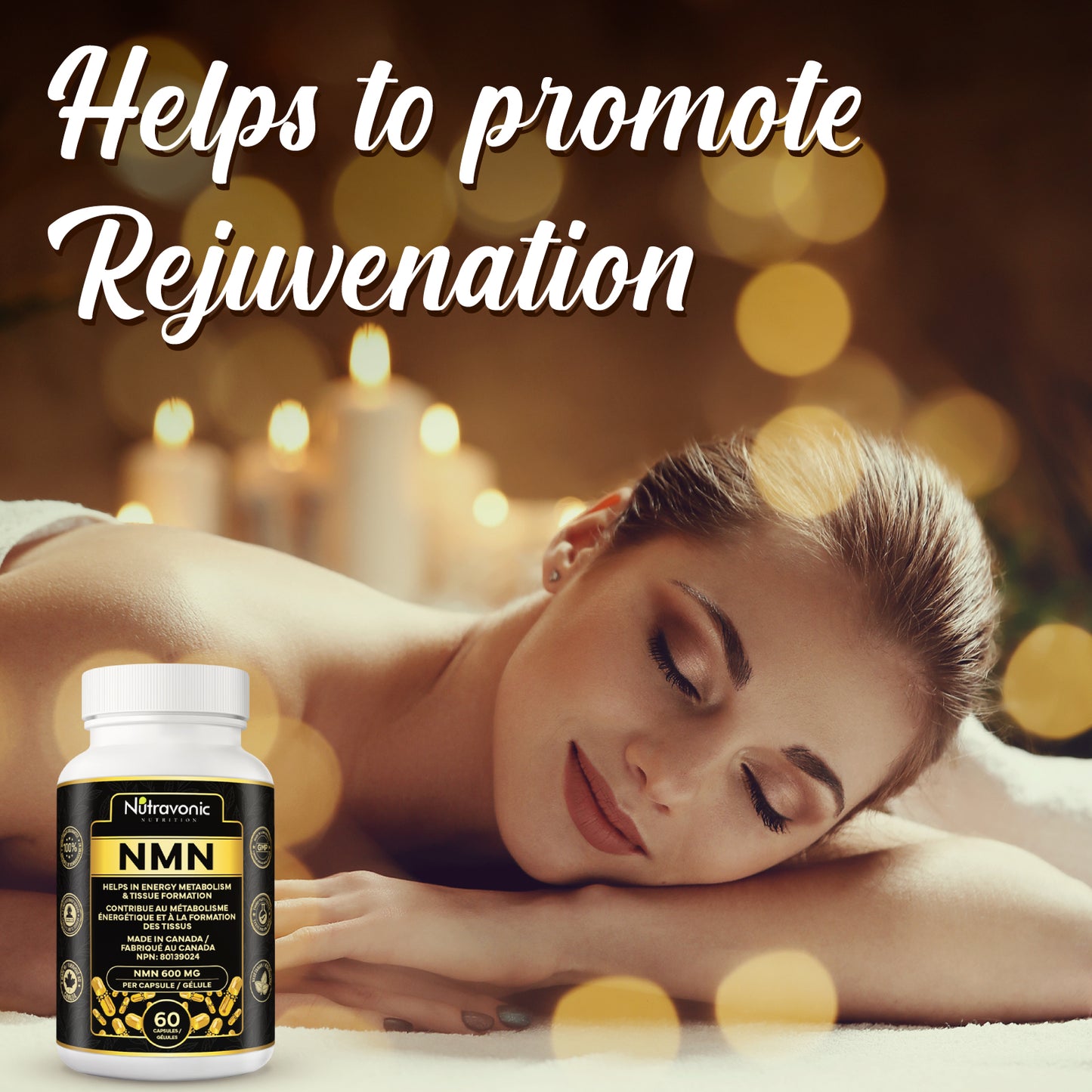 Nutravonic Nutrition Premium NMN, 60 Capsules