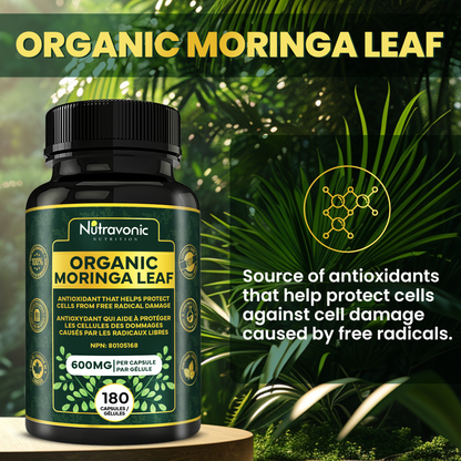 Nutravonic Nutrition Organic Moringa Leaf